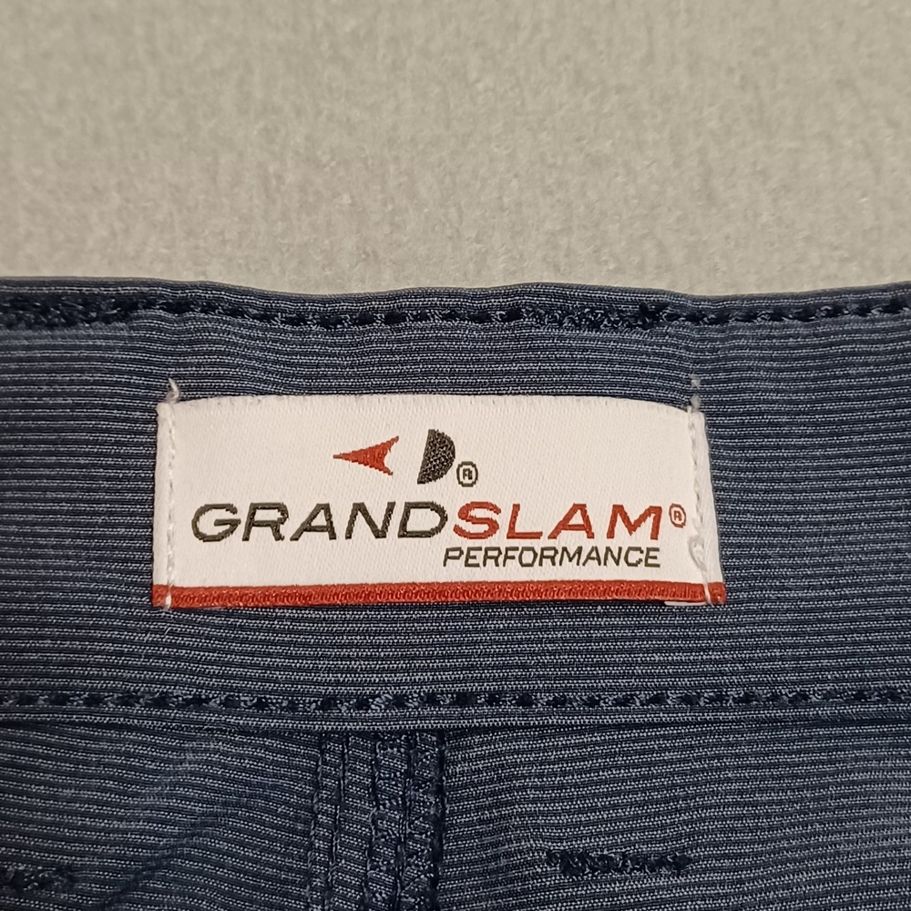 Grand Slam Golf Pants Mens 36x32 Blue Performance Stretch Five-Pocket Trousers - Picture 2 of 13
